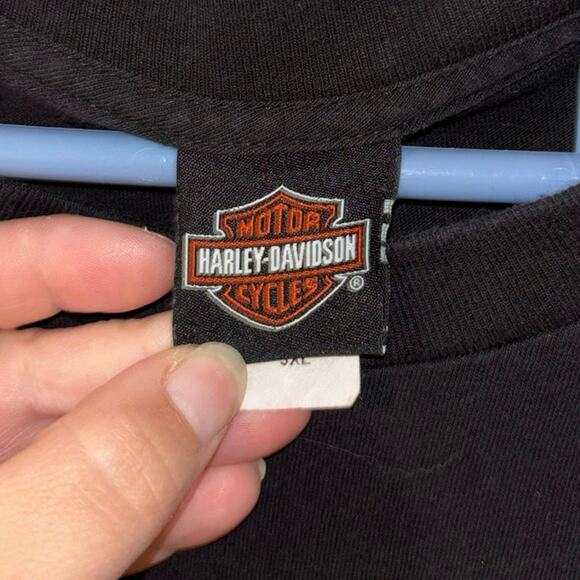 Harley Davidson double-sided image t-shirt black Conneaut Lake, PA 3XL - Picture 5 of 7
